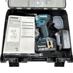 MAKITA マキタ インパクトドライバ コードレス式 18v 充電器・充電池2個・ケース付 TD173DRGX ブルー Sランク
