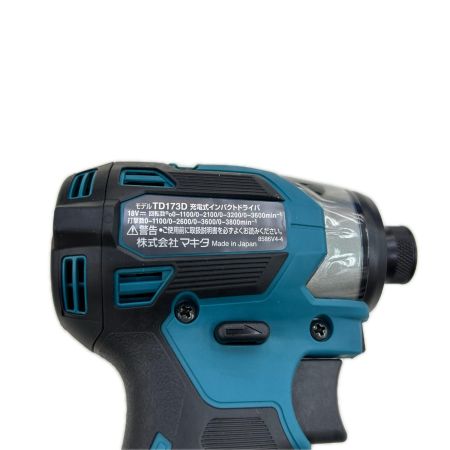MAKITA マキタ インパクトドライバ コードレス式 18v 充電器・充電池2個・ケース付 TD173DRGX ブルー