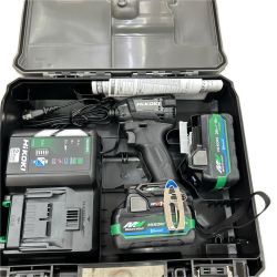 HiKOKI ハイコーキ インパクトドライバ コードレス式 36v 充電器・充電池2個・ケース付 WH36DD ブラック Sランク