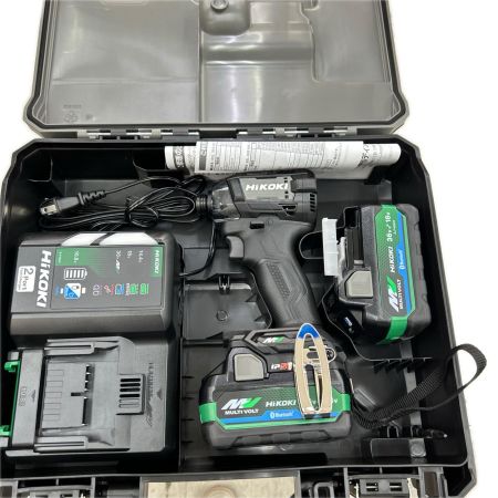 HiKOKI ハイコーキ インパクトドライバ コードレス式 36v 充電器・充電池2個・ケース付 WH36DD ブラック