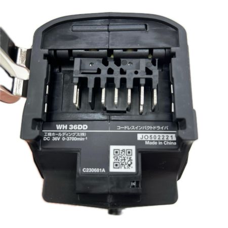 HiKOKI ハイコーキ インパクトドライバ コードレス式 36v 充電器・充電池2個・ケース付 WH36DD ブラック
