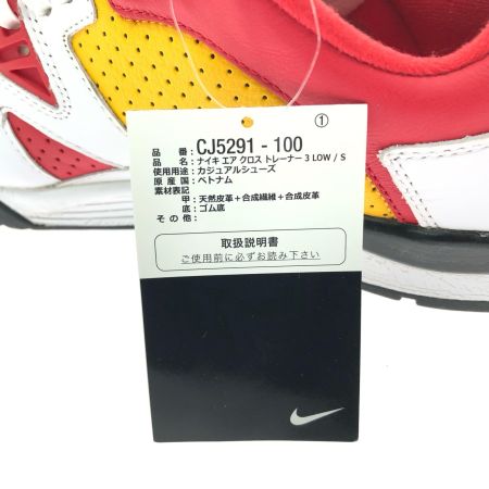  Supreme×NIKE メンズスニーカー エア クロストレーナー 3 28cm CJ5291-100 ホワイト/パイングリーン