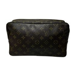 ▼▼ LOUIS VUITTON ルイヴィトン コスメポーチ モノグラム トゥルーストワレット28 M47522 ブラウン Bランク