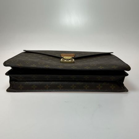  LOUIS VUITTON ルイヴィトン ビジネスバッグ モノグラム セルヴィエット・コンセイエ M53331 ブラウン