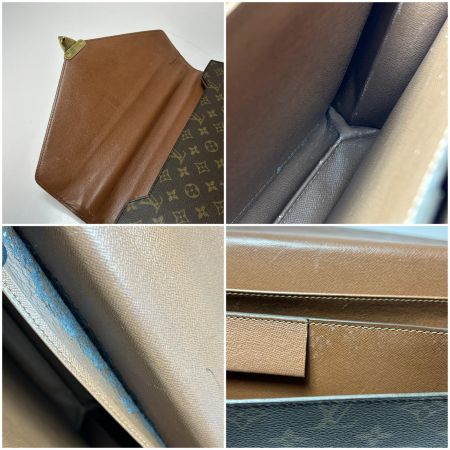  LOUIS VUITTON ルイヴィトン ビジネスバッグ モノグラム セルヴィエット・コンセイエ M53331 ブラウン