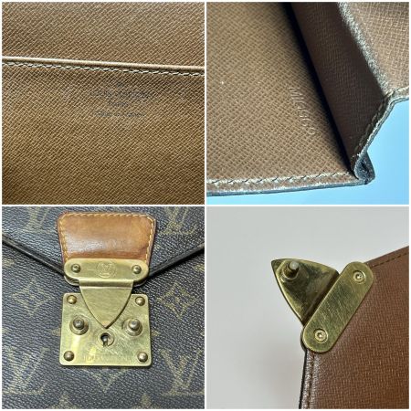  LOUIS VUITTON ルイヴィトン ビジネスバッグ モノグラム セルヴィエット・コンセイエ M53331 ブラウン