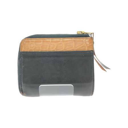  池田工芸×Lightning メンズ L字ジップ財布 限定モデル ホースハイド×ヌメ クロコダイル ブラック