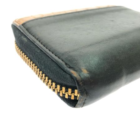  池田工芸×Lightning メンズ L字ジップ財布 限定モデル ホースハイド×ヌメ クロコダイル ブラック