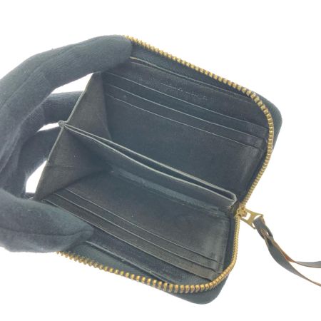  池田工芸×Lightning メンズ L字ジップ財布 限定モデル ホースハイド×ヌメ クロコダイル ブラック