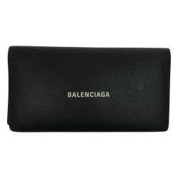 ▼▼ BALENCIAGA バレンシアガ 財布 長財布 BALENCIAGA 594692 1090 ブラック Bランク