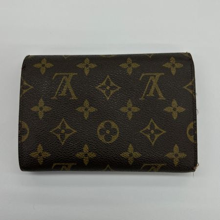  LOUIS VUITTON ルイヴィトン 三つ折り財布 モノグラム ポルトトレゾール・エテュイパピエ M61202 ブラウン