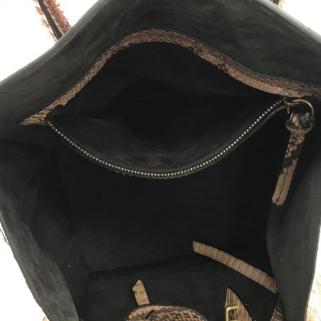  CELINE セリーヌ ハンドバッグ ラゲージ ファントム パイソン ブラウン