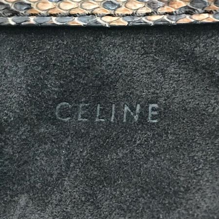  CELINE セリーヌ ハンドバッグ ラゲージ ファントム パイソン ブラウン