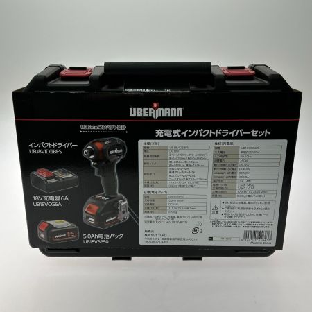  UBERMANN インパクトドライバ コードレス式 18v UB18VIDⅡBFS
