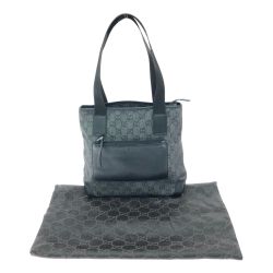 ▼▼ GUCCI グッチ レディース トートバッグ GGキャンバス レザー ショルダートート 28893 ブラック Bランク