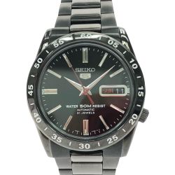 ▼▼ SEIKO セイコー メンズ腕時計 自動巻き セイコー5 セイコーファイブ 海外モデル 裏スケルトン デイト 7S26-02T0 Aランク