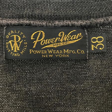 FREE WHEELERS フリーホイーラーズ Vネックニット  Power-lube SIZE 38 ブラウン
