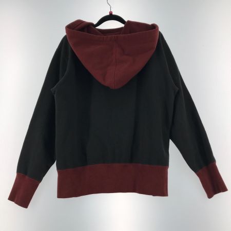  FREE WHEELERS フリーホイーラーズ  ジップパーカー ブラウン×ブラック SIZE 38  後付けフード クリムゾン ブラウン×ブラック