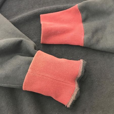  FREE WHEELERS フリーホイーラーズ  ジップパーカー ブラウン×ブラック SIZE 38  後付けフード クリムゾン ブラウン×ブラック