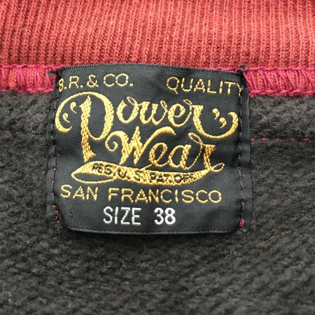  FREE WHEELERS フリーホイーラーズ  ジップパーカー ブラウン×ブラック SIZE 38  後付けフード クリムゾン ブラウン×ブラック