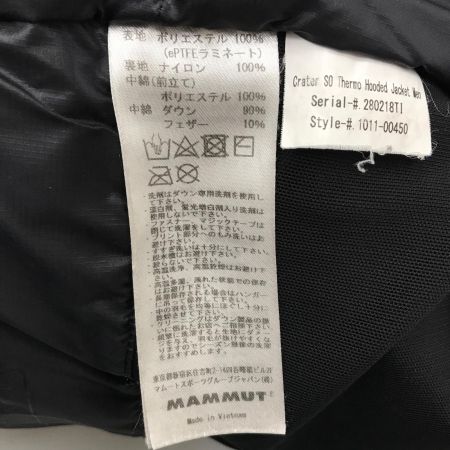  MAMMUT マムート ダウンジャケット SIZE M  1011-00450 ブラック