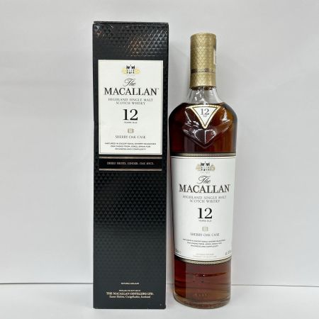  The MACALLAN マッカラン シングルモルト スコッチ ウィスキー 12年 シェリーオーク 700ml 40％ 未開栓