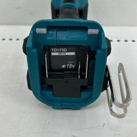  MAKITA マキタ インパクトドライバ  コードレス式 18v 充電器・充電池2個・ケース付 TD173DRGX ブルー