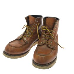 ▼▼ RED WING レッドウィング メンズブーツ モックトゥ アイリッシュセッター 犬タグ 復刻 25.5cm 9875 ブラウン Bランク