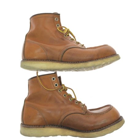  RED WING レッドウィング メンズブーツ モックトゥ アイリッシュセッター 犬タグ 復刻 25.5cm 9875 ブラウン