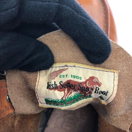  RED WING レッドウィング メンズブーツ モックトゥ アイリッシュセッター 犬タグ 復刻 25.5cm 9875 ブラウン