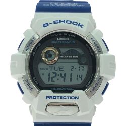 ▼▼ CASIO カシオ メンズ腕時計 電波ソーラー G-SHOCK アイサーチジャパン25周年記念 イルカ クジラ GWX-8903K Bランク