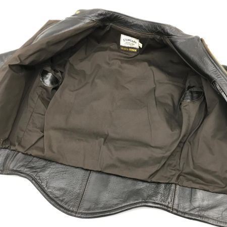  STANDARD MOTORCYCLE LEATHER ジャケット レザージャケット SIZE 38 メンズ ブラック