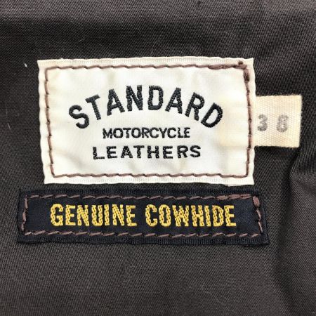  STANDARD MOTORCYCLE LEATHER ジャケット レザージャケット SIZE 38 メンズ ブラック