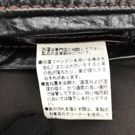  STANDARD MOTORCYCLE LEATHER ジャケット レザージャケット SIZE 38 メンズ ブラック