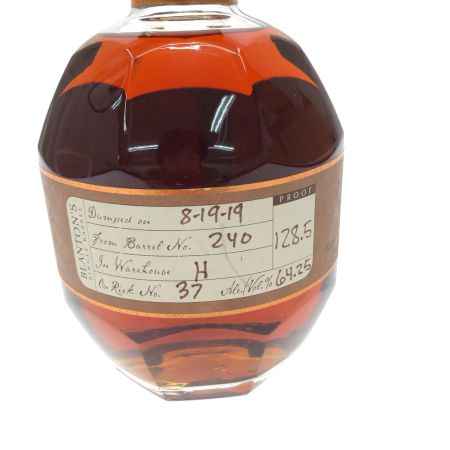  Blanton ブラントン 蒸留酒類 ウィスキー バーボン ブラントン ストレート フロム ザ バレル 2019 750ml 64.25％ 未開栓