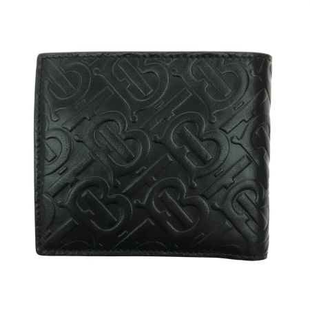  BURBERRY バーバリー 財布 2つ折り財布 TIVDSR1271 TBモノグラムエンボス加工 ブラック