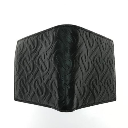  BURBERRY バーバリー 財布 2つ折り財布 TIVDSR1271 TBモノグラムエンボス加工 ブラック
