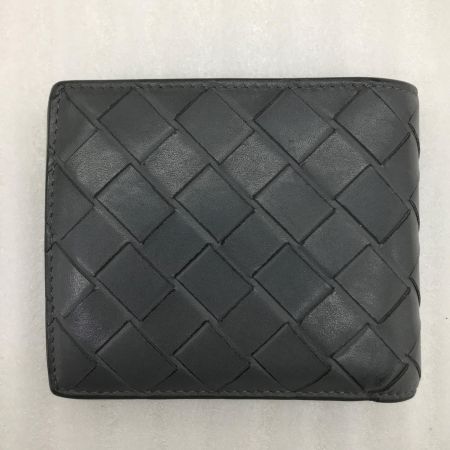 BOTTEGA VENETA ボッテガヴェネタ 財布 2つ折り財布 グレー 箱・布袋付 イントレチャート グレー