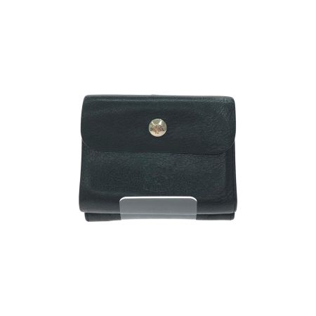  IL BISONTE イルビゾンテ レディース 三つ折り財布 がま口財布 コンパクトウォレット 牛革 イタリア製 ブラック