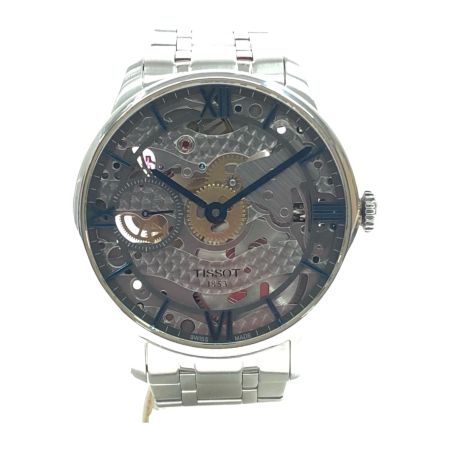  TISSOT ティソ メンズ腕時計 手巻き シュマンドトゥレル スケルトン WJHU8LBAZ/T099405A