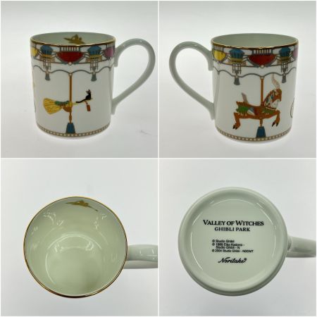   ジブリパーク限定 魔女の谷メリーゴーランド マグカップ/プレート3点セット ノリタケ