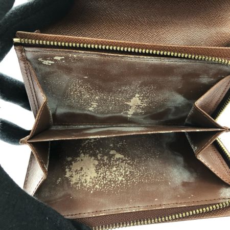  LOUIS VUITTON ルイヴィトン レディース 二つ折り財布 モノグラム ポルト モネ・ピエ トレゾール M61730 ブラウン