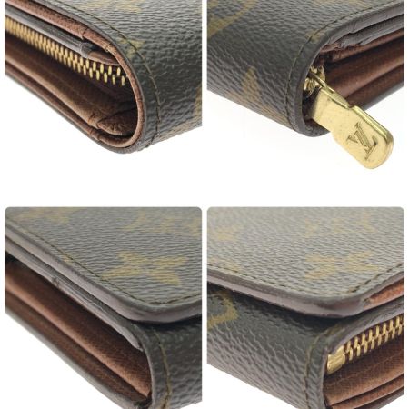  LOUIS VUITTON ルイヴィトン レディース 二つ折り財布 モノグラム ポルト モネ・ピエ トレゾール M61730 ブラウン