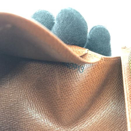  LOUIS VUITTON ルイヴィトン レディース 二つ折り財布 モノグラム ポルト モネ・ピエ トレゾール M61730 ブラウン