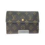 ▼▼ LOUIS VUITTON ルイヴィトン レディース 三つ折り財布 モノグラム ポルトトレゾール・エテュイパピエ M61202 ブラウン Cランク