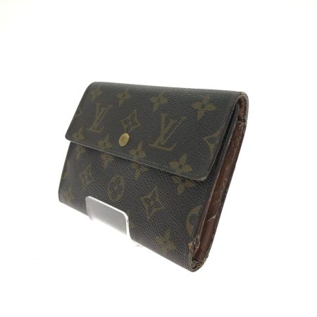  LOUIS VUITTON ルイヴィトン レディース 三つ折り財布 モノグラム ポルトトレゾール・エテュイパピエ M61202 ブラウン