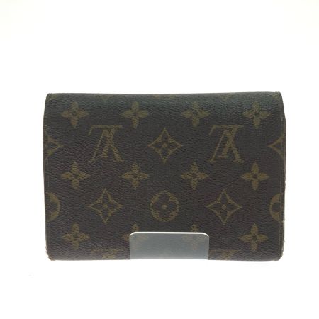  LOUIS VUITTON ルイヴィトン レディース 三つ折り財布 モノグラム ポルトトレゾール・エテュイパピエ M61202 ブラウン