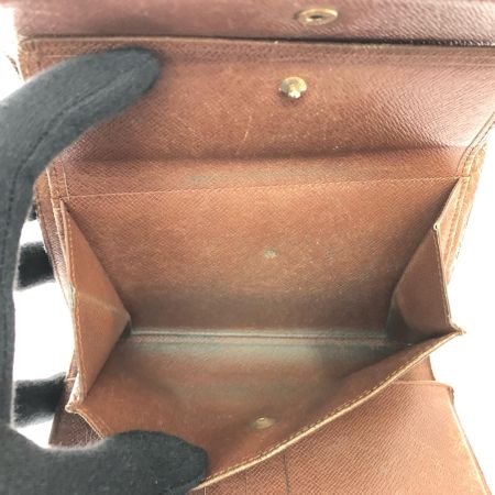  LOUIS VUITTON ルイヴィトン レディース 三つ折り財布 モノグラム ポルトトレゾール・エテュイパピエ M61202 ブラウン