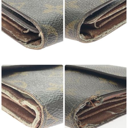  LOUIS VUITTON ルイヴィトン レディース 三つ折り財布 モノグラム ポルトトレゾール・エテュイパピエ M61202 ブラウン