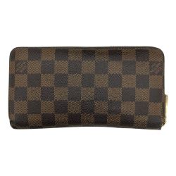 ▼▼ LOUIS VUITTON ルイヴィトン 長財布 ダミエ ジッピー・ウォレット MI2172  N41661 ブラウン Bランク
